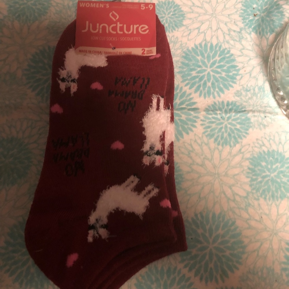 Juncture No Show Llama Socks (set of 2) - 531 $12 or $9 w/offer